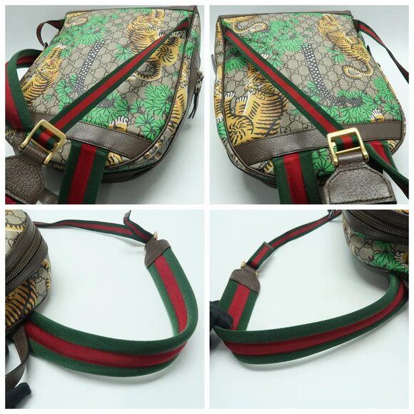 GUCCI  Brown Canvas Backpack 1022-041125 - Picture 7 of 12